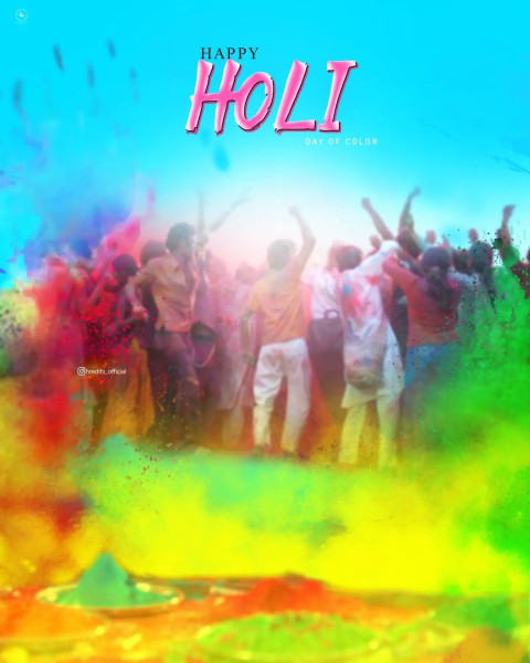 Public Colorful Holi Editing Free Background CB Images HD