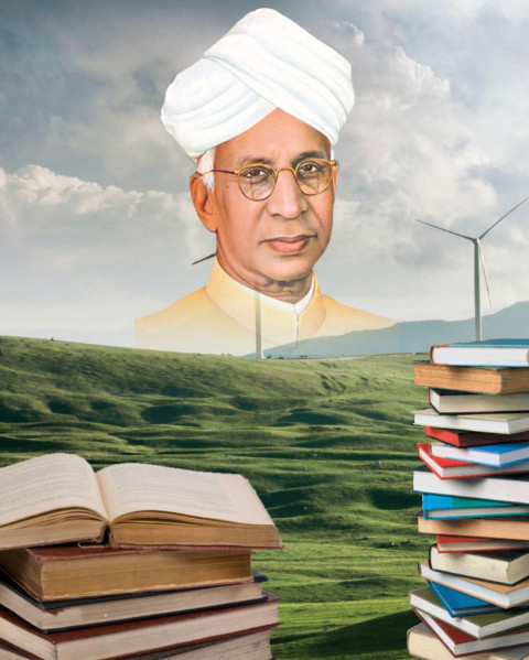 Radha krishnan Happy Teachers Day CB Editing Background