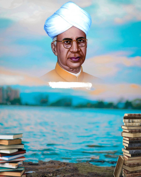 Radha krishnan Happy Teachers Day CB Editing Backgrounds