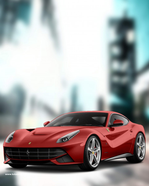 Red Car PicsArt Editing Background Download HD