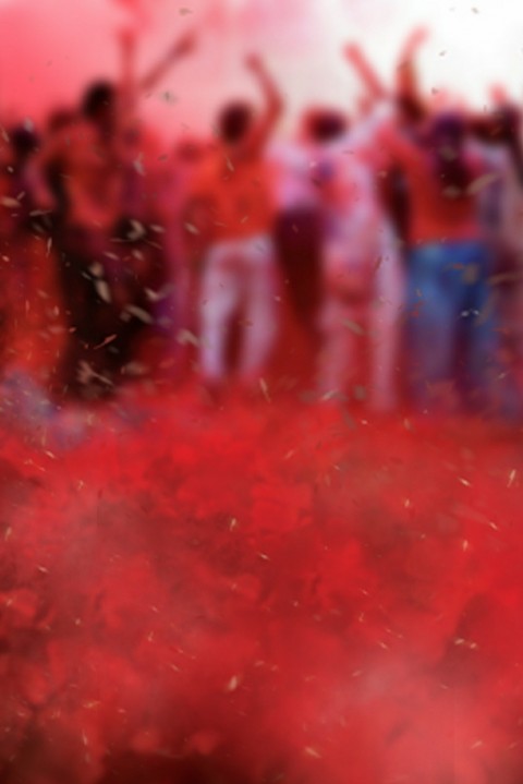 Red Holi Colour Photo Editing Background