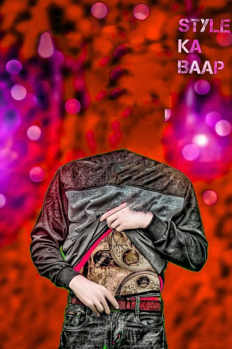 Red PicsArt CB Facecut Boy New Background Download