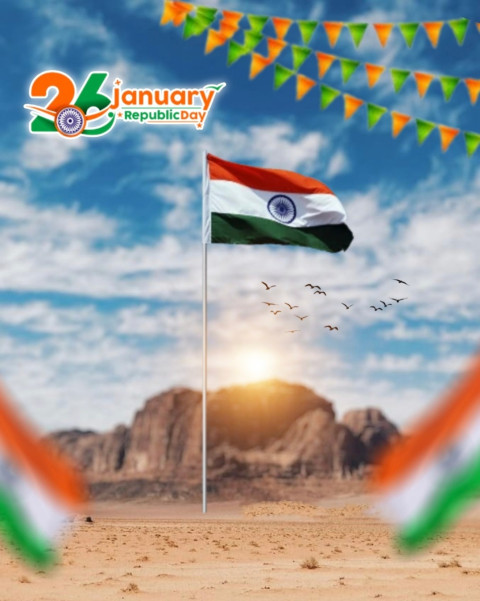 Republic Day 26 January Editing Background HD Images (2)