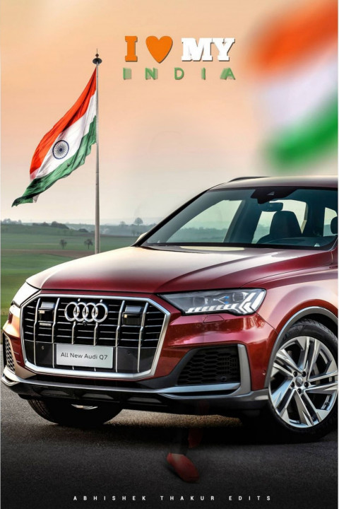 Republic Day Photo Editing Background With Car