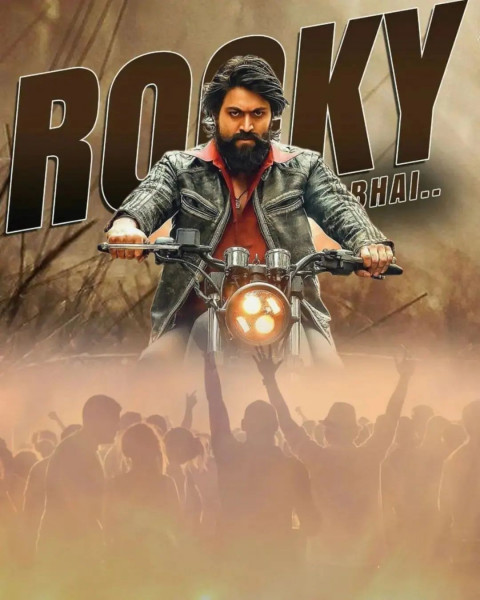 Rocky Bhai KGF Movie Poster Editing CB PicsArt Background