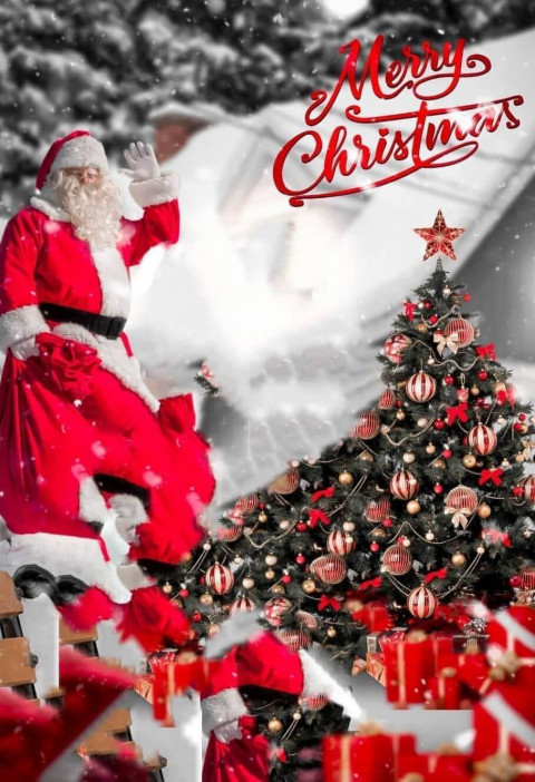 Santa Claus Christmas Day PicsArt Editing Background Full HD