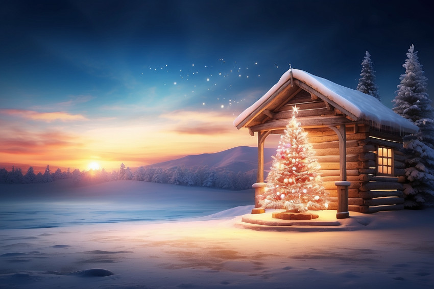 Santa Claus House For Christmas Editing Wallpapers For Desktop
