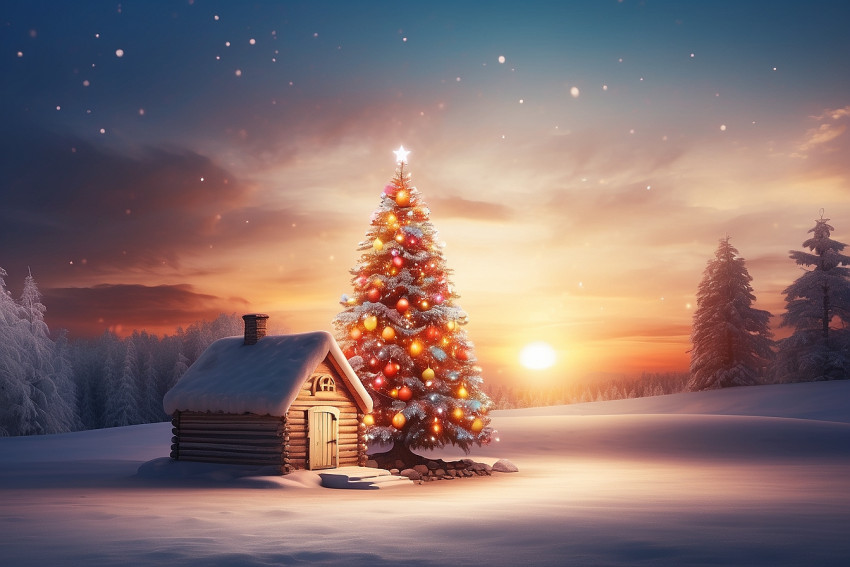 Santa Claus House For Christmas Editing Wallpapers For Desktop