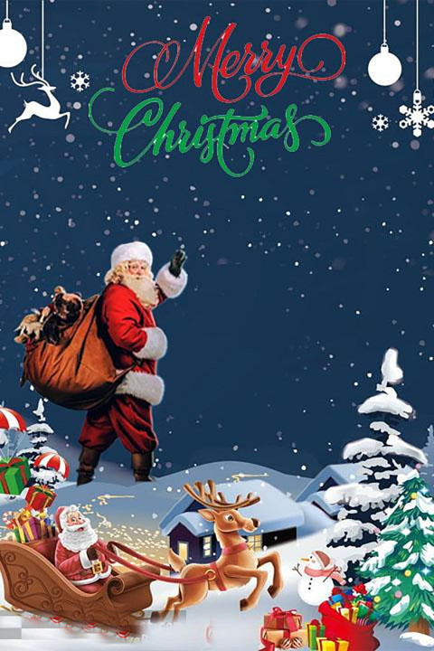 Santa Claus Merry Christmas Editing CB Background