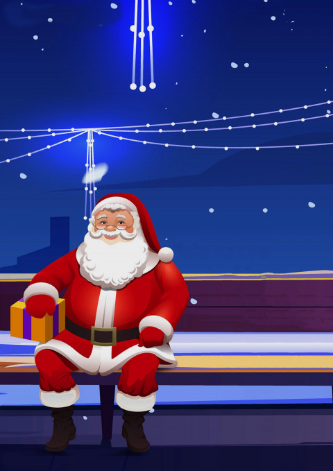 Santa Claus Merry Christmas Editing HD CB PicsArt Background