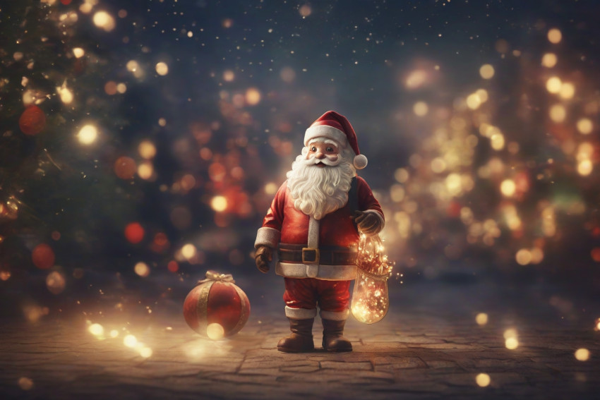 Santa Claus Wallpaper Outdoor Christmas Background