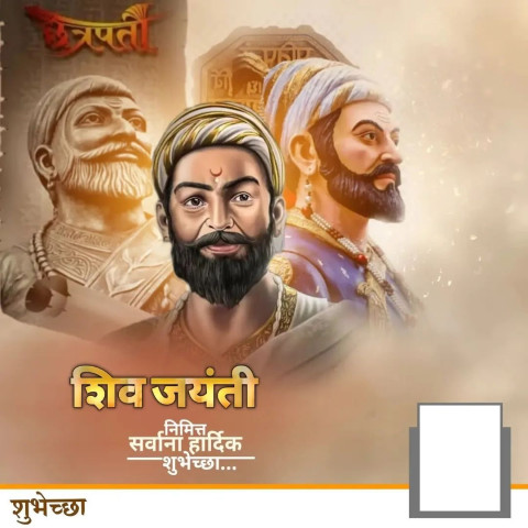 Shivaji Maharaj jayanti Banner Design Download Images New