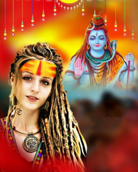 Shivratri Background For Photo Editing With Girl Pics