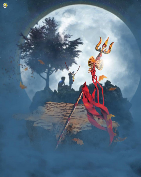 Shivratri Mahadev Trending Background For Picsart & Photoshop