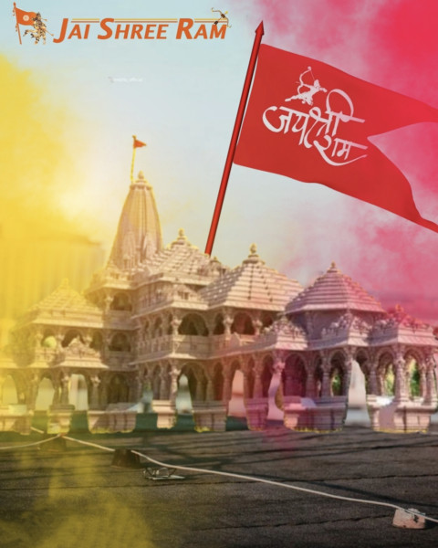 Shree Ram Navami Background For CB Editing Background Image