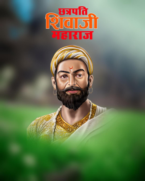 Shri Chhatrapati Shivaji Maharaj Photo Banner Design Wallpaper New