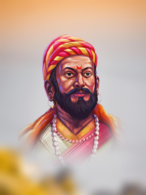 Shri Chhatrapati Shivaji Maharaj Photo Banner Design Wallpaper