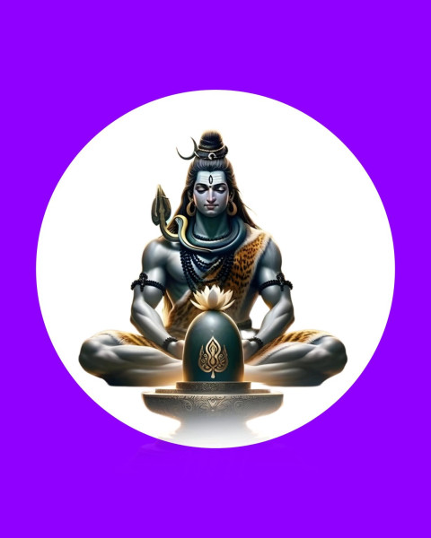 SItting Mahadev Sawan banner Photo Wallapper