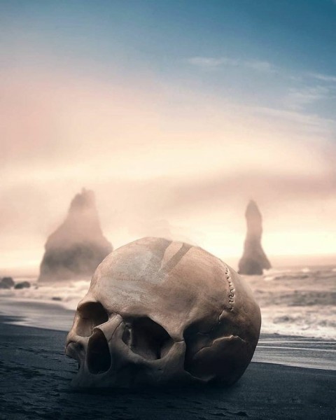 Skull Poster Cb Edit Background Full Hd