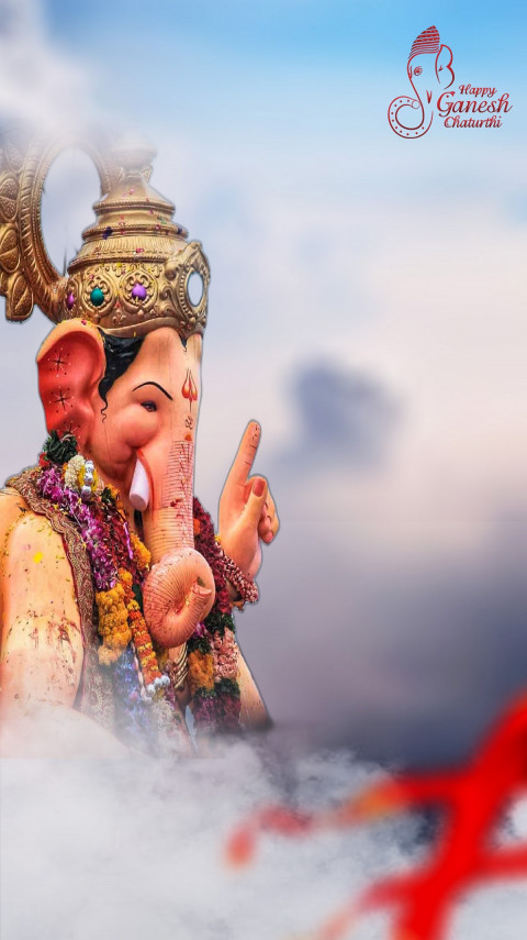 Sky Ganesh Chaturthi Editing Background HD Download