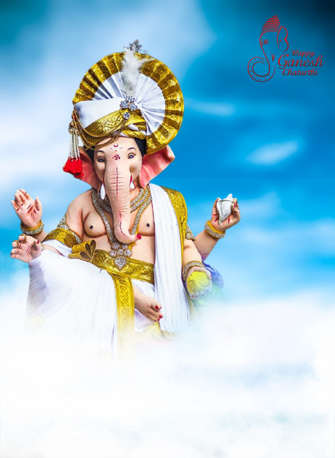 Sky Ganesh Chaturthi Editing Background HD Download Img