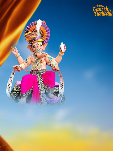Sky Ganesh Chaturthi Editing Background HD Download New