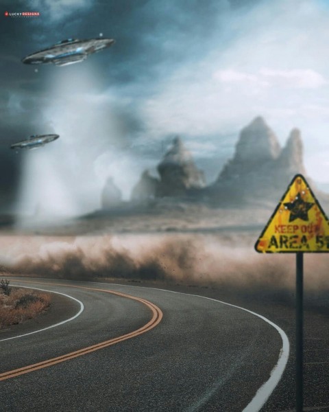 Sky Road CB Background Free Download