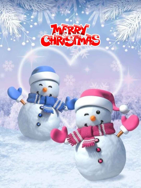 Snowfall With Christmas Tree CB Editing HD Background
