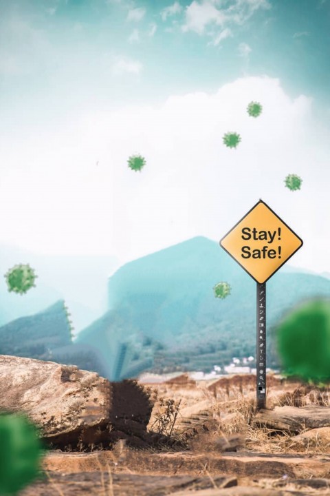 Stay Safe Coronavirus Editing Background