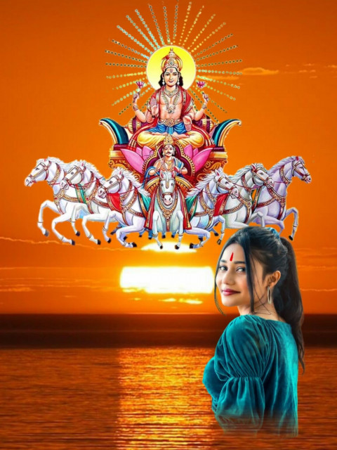 Top Latest Happy Chhath Puja CB Background Full HD Girls
