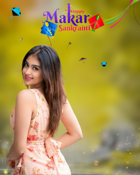 Trending Makar Sankranti Girl CB Editing Background
