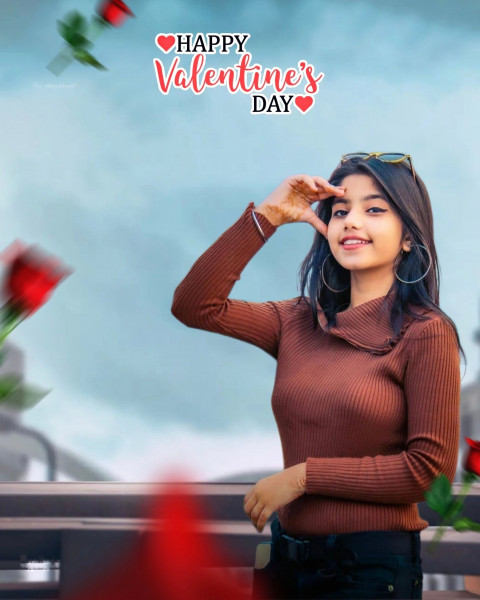 Trending Valentine's Day Background With Girls Full HD Love