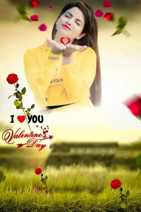 Valentine Day Photo Editing Background Download With Girl