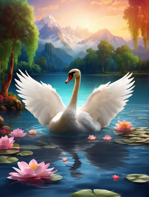 Vasanti Panchmi Swans CB Background HD For Saraswati Pooja Editng Pic