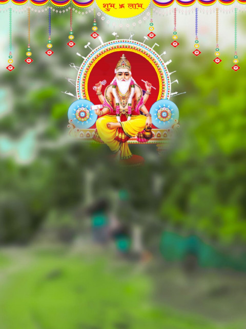 Vishwakarma Puja Full HD Free CB Background Download