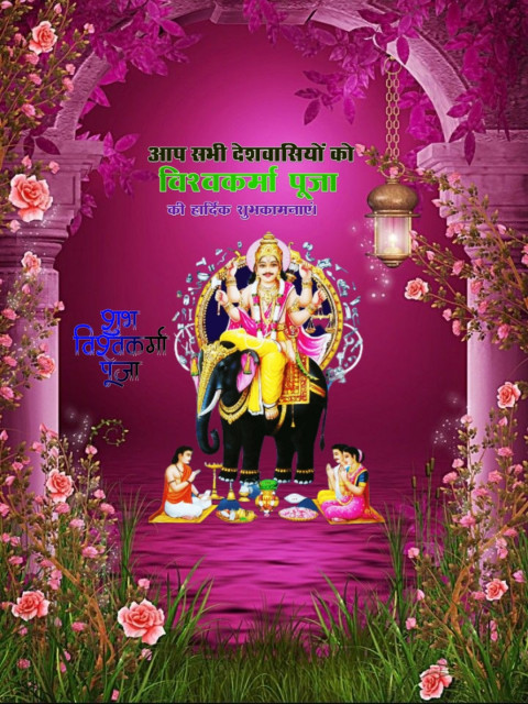 Vishwakarma Puja HD Background Download For Photo Editing New