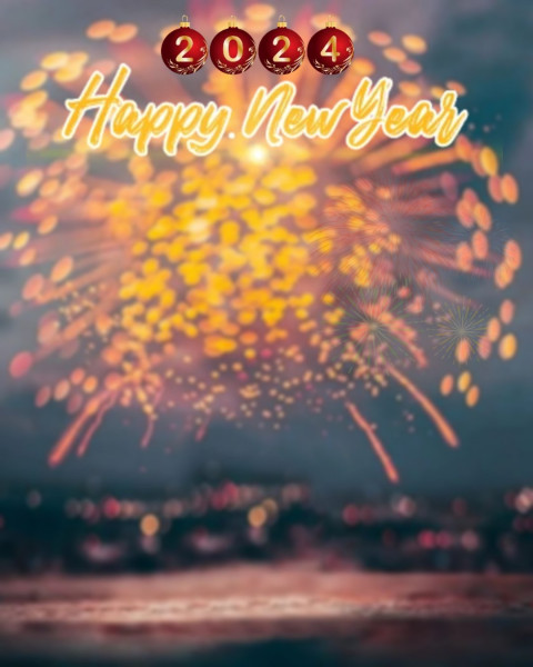 Welcome 2024 New Year Background Free Download