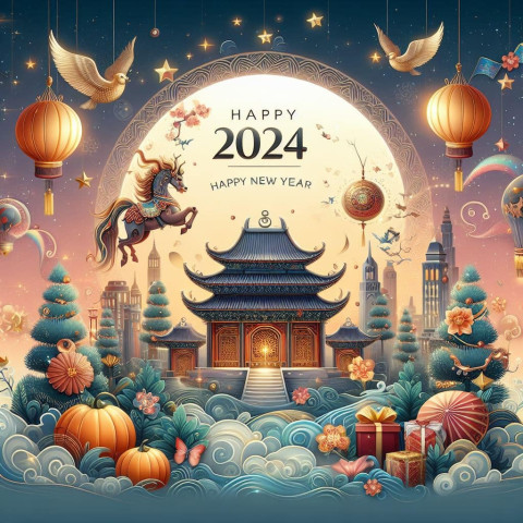 Whatsapp Dp Status Images 2024 Happy New Year Background