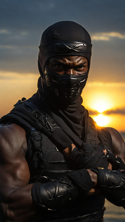 With the sun sinking below the horizon Wallpaper Images