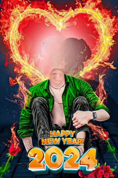 Without Head 2024 New Year Photo Editing CB Background Free