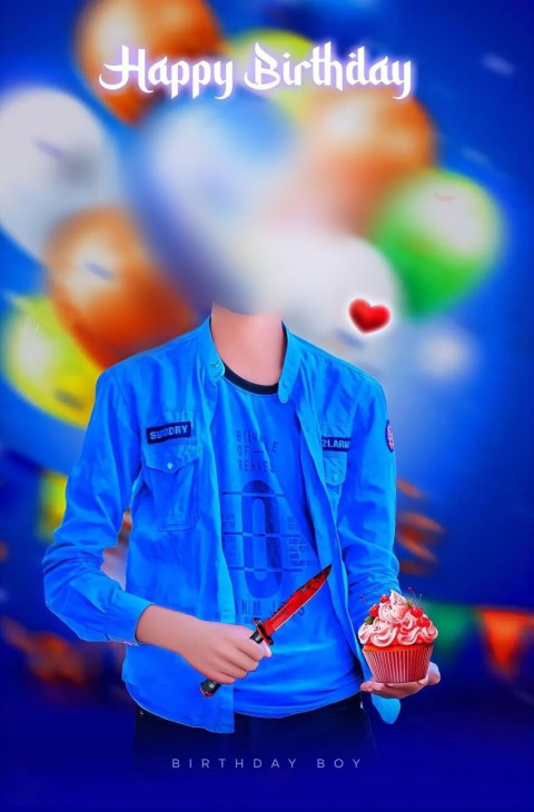 Without head boy Happy birthday Photoshop CB background Download Img