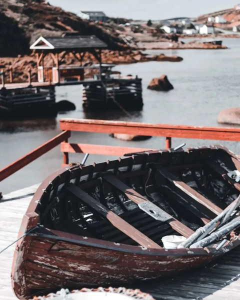 Wood Boat In Lekh water free Background Download New
