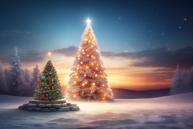 🔥Merry Christmas Tree Wallpapers HD For Desktop Images Download Img ...