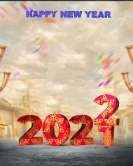 2022 Happy New Year CB PicsArt HD Background