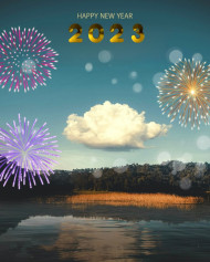 2023 Happy New Year Hd Background For Editing