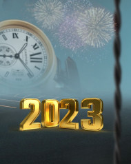 2023 New Year CB Watch Photo Editing Background Full HD