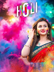 Cover Photo of Colorful Holi CB Background