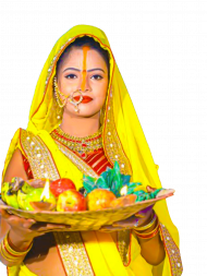 Cover Photo of Happy Chhath Girl Png Images