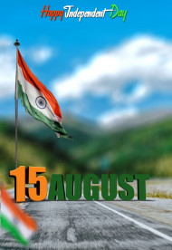 Happy 15 August Background With Indian Tiranga Flag For Picsart New