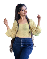 Happy Cute Girl Png Indian Model transparent Background